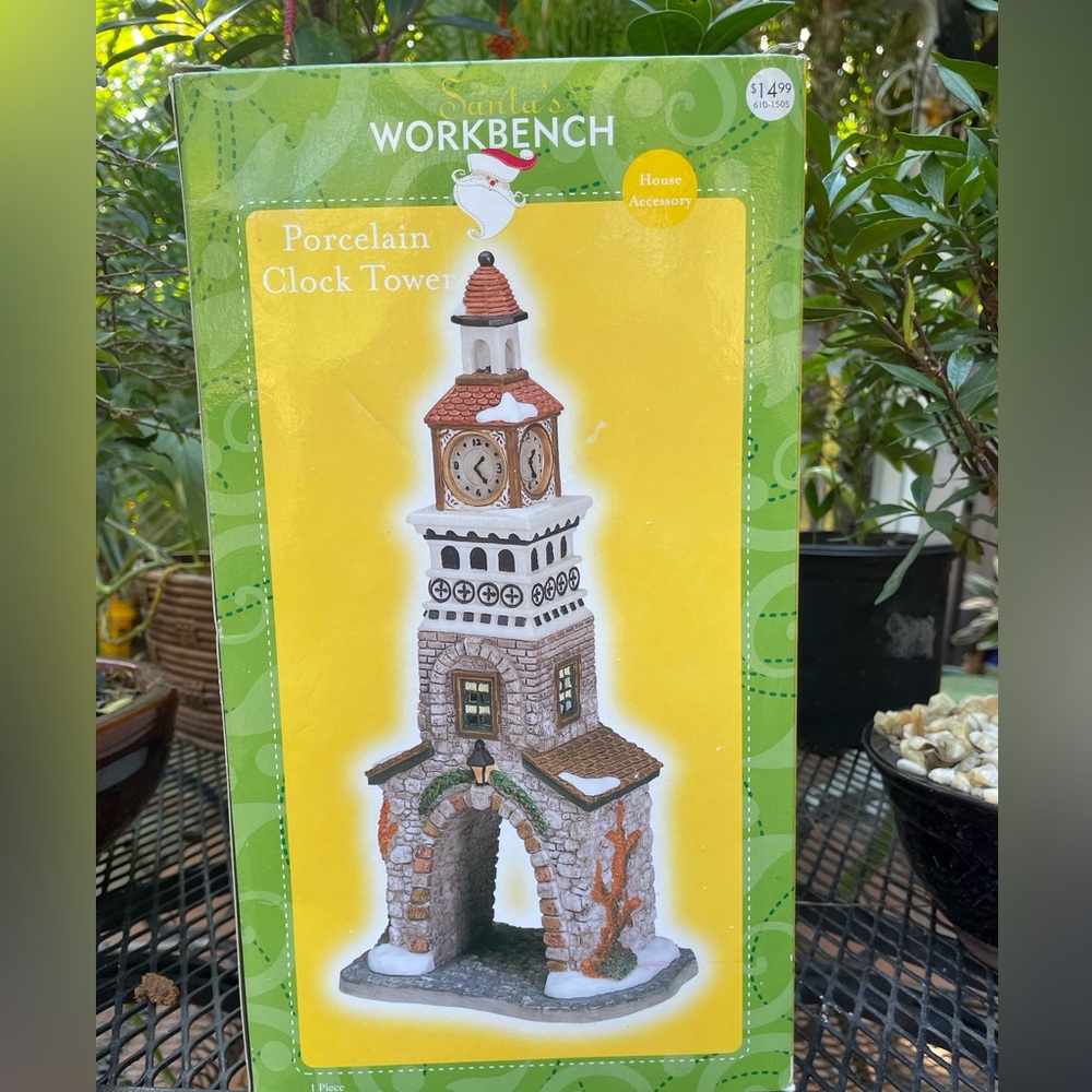 Santa’s Workbench: Porcelain clock tower